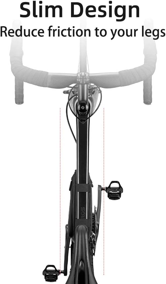 ROCKBROS Bike Triangle Frame Bag, with Two Side Pockets, 1.5L - ROCKBROS