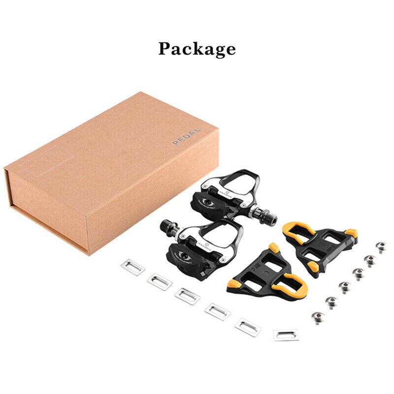 Self-Lock Road Bike Pedals with Shimano SPD-SL/Look KEO Cleat System (Pair)