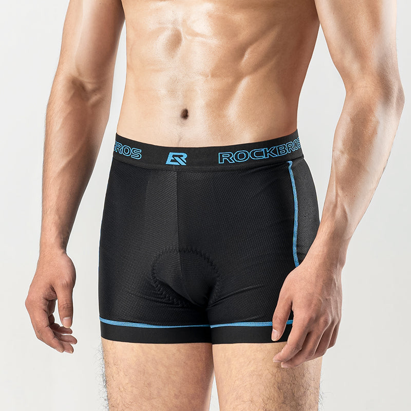 ROCKBROS Sports Men's Cycling Underwear Liner Shorts 3D Padded