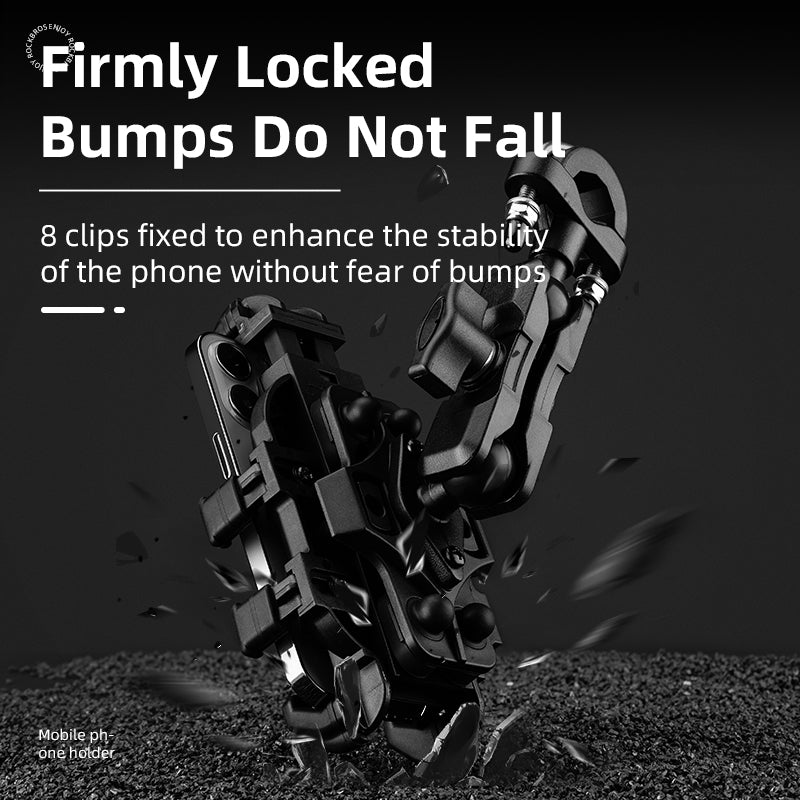 ROCKBROS Metal Bicycle Phone Holder - Universal Shockproof Mount - ROCKBROSUSA