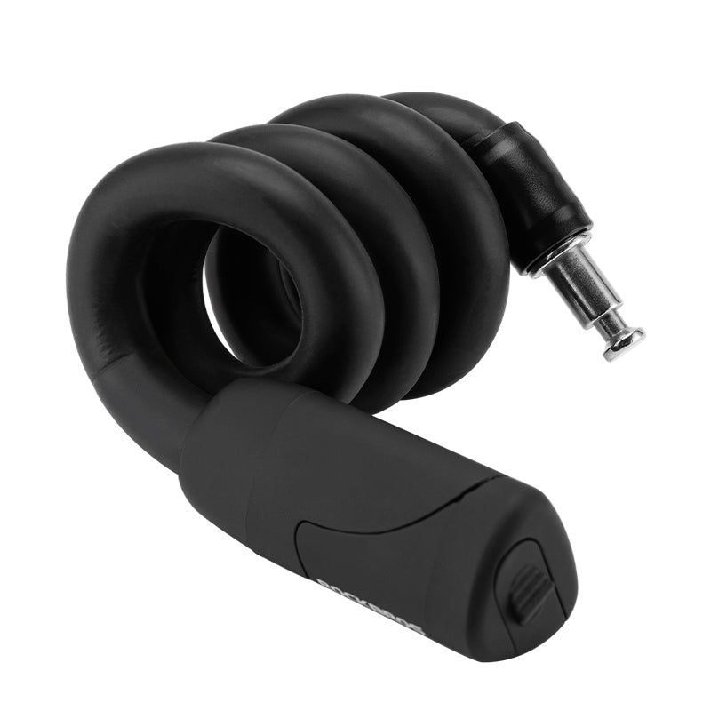 ROCKBROS Bicycle Memory Wire Spiral Steel Cable Lock – Twistable, Durable, Anti-Theft