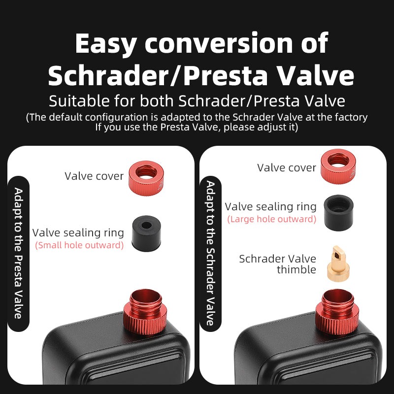 ROCKBROS HW140 Mini Electric Air Bike Tire Pump 150PSI 500mAh