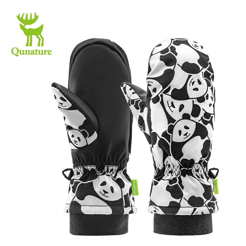 Qunature Children's Warm Ski Gloves Windproof Waterproof Insulated