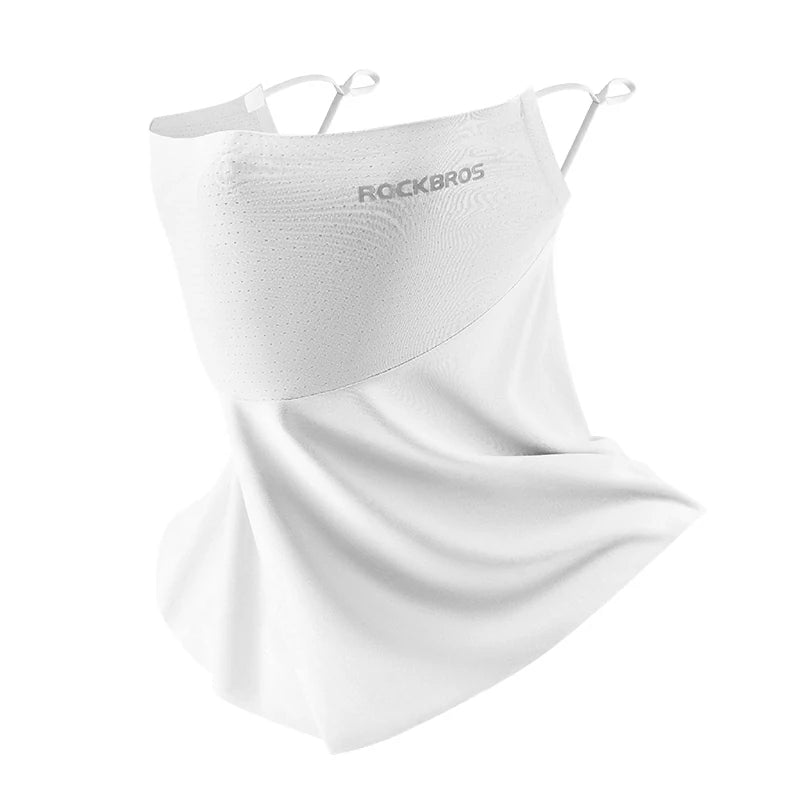 ROCKBROS Cooling Neck Gaiter with Ear Loops – UV Protection for Cycling