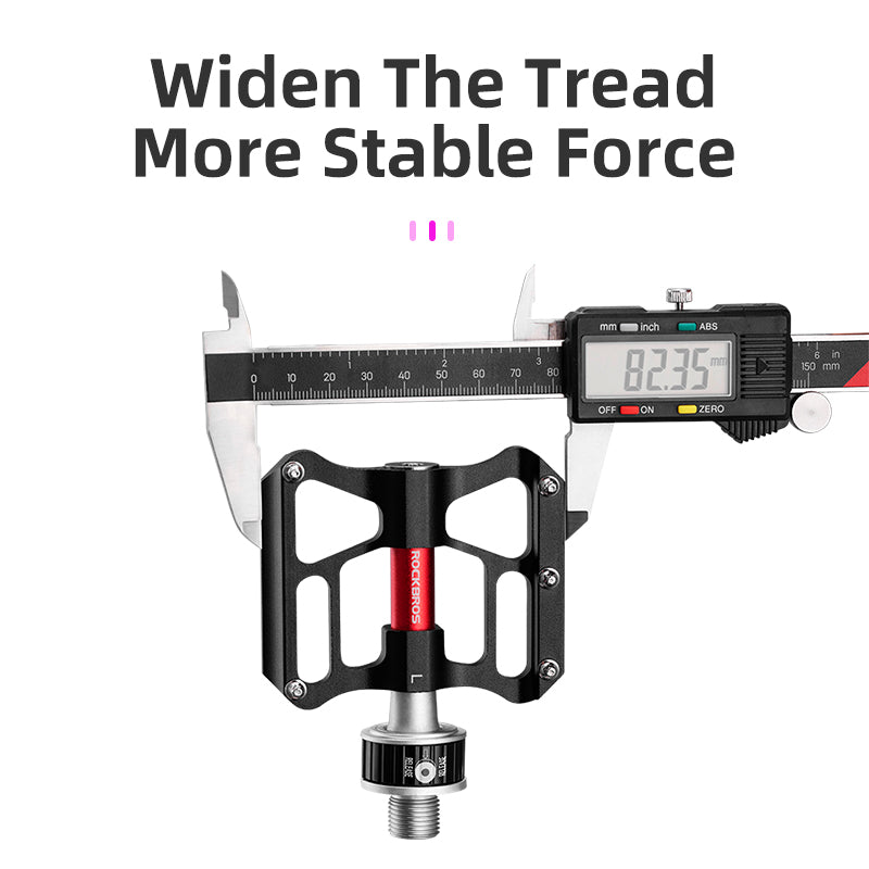 ROCKBROS CNC Aluminum Folding Bike Pedals, Quick Release, 9/16" Thread, Ultralight