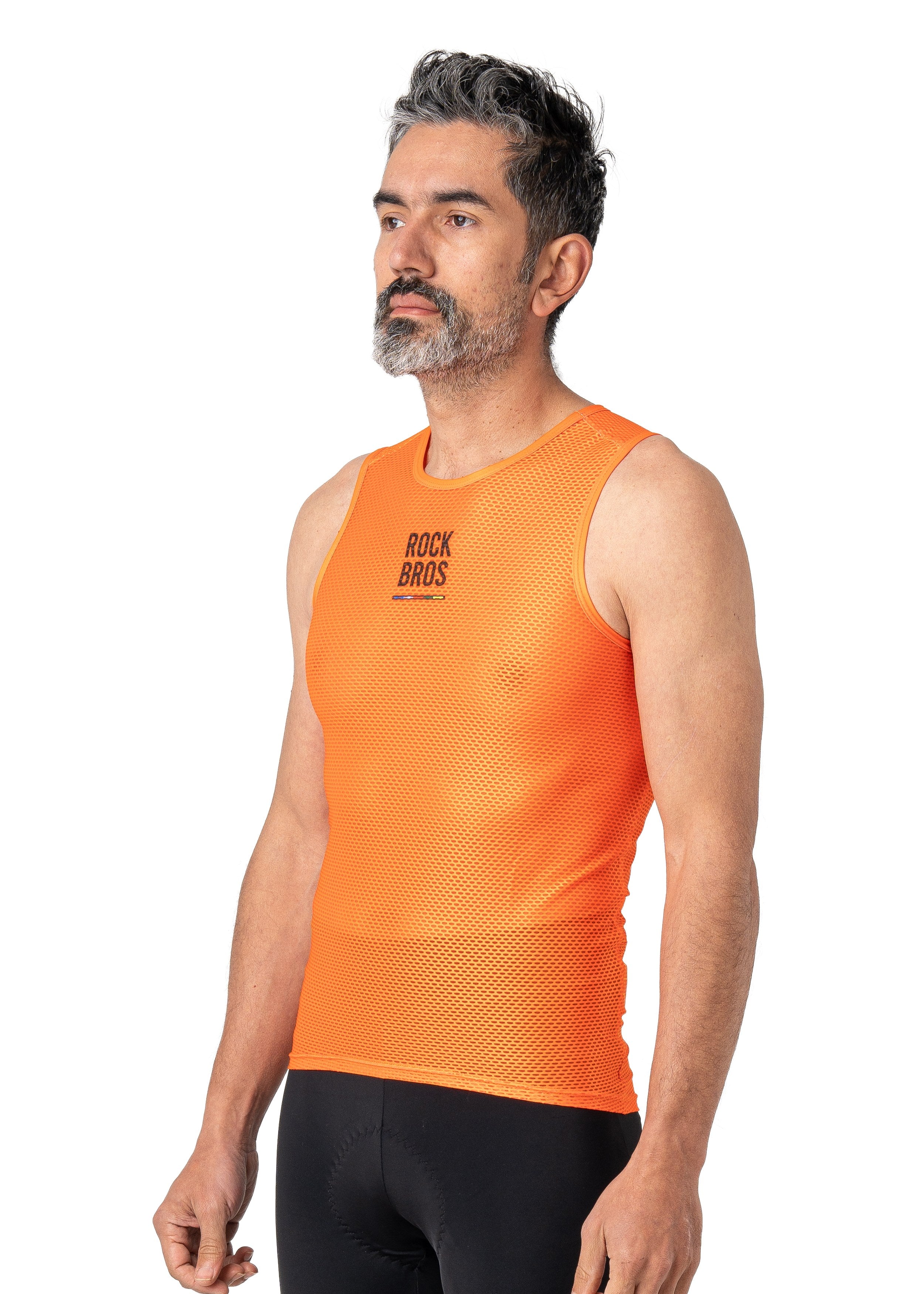 ROCKBROS Road-to-Sky Cycling Sleeveless Base Layer #Color_Orange