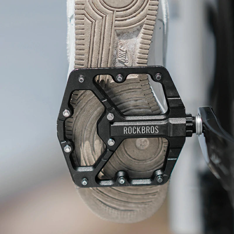 ROCKBROS Large Tread CNC Aluminum Pedals with Sealed Bearings-Road To Sky