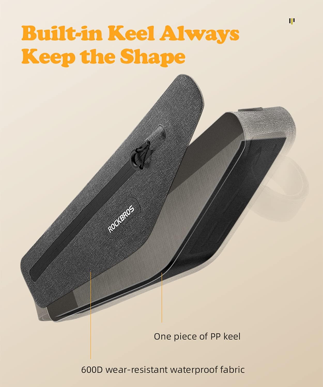 ROCKBROS Triangle Bag Waterproof Cycling Pouch 1.5 L Classified Capacity - ROCKBROS