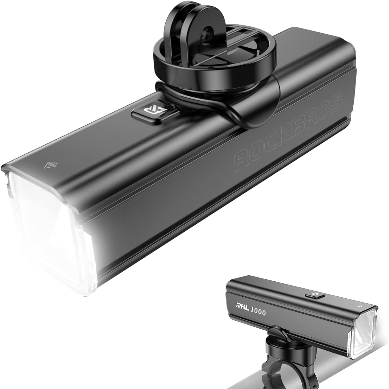 ROCKBROS RHL1000 Bike Headlight 1000 Lumens 4500 mAh IPX6 Waterproof - ROCKBROS