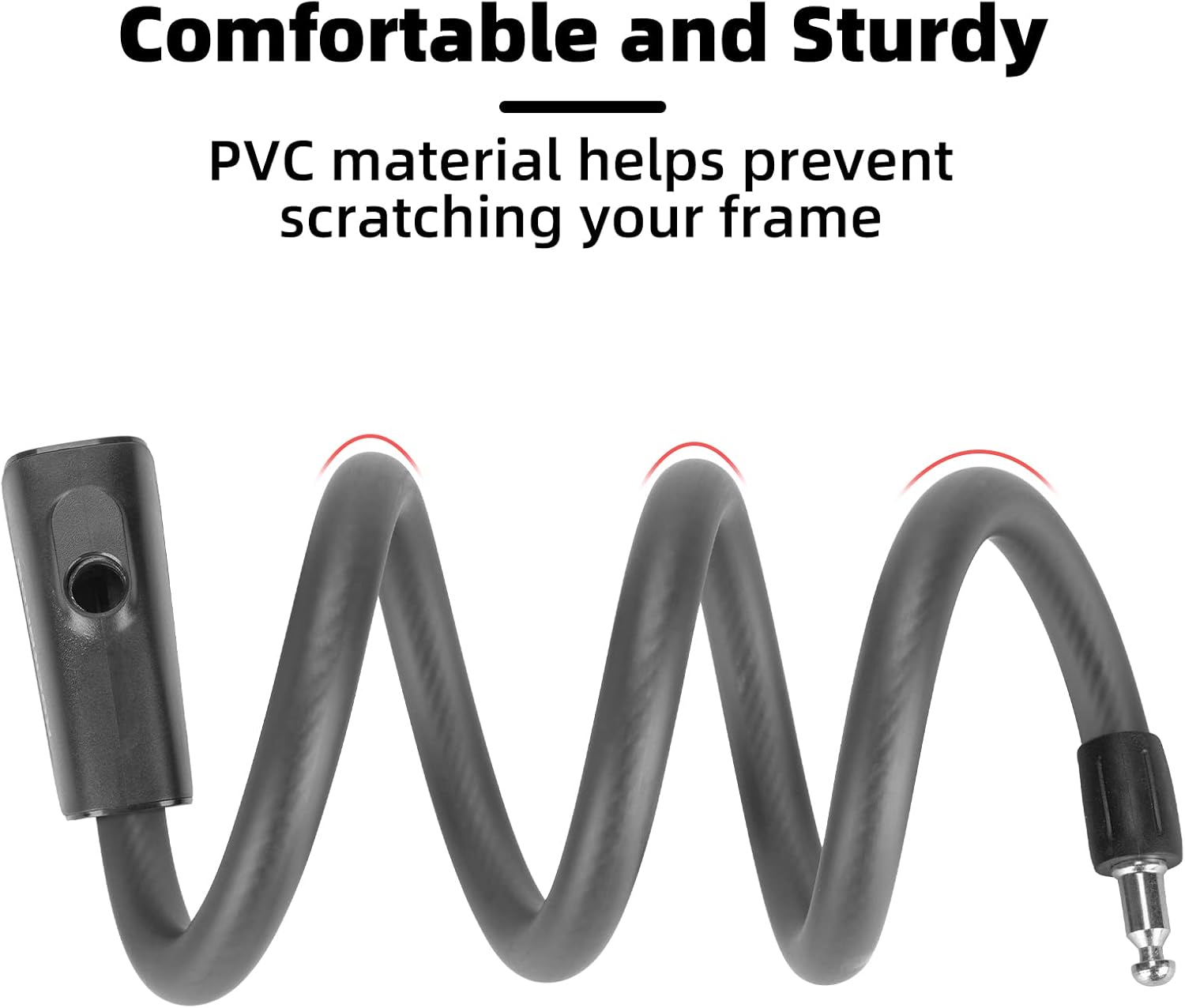 ROCKBROS 4ft Bike Cable Lock - Secure, Lightweight with Mounting Bracket - ROCKBROS