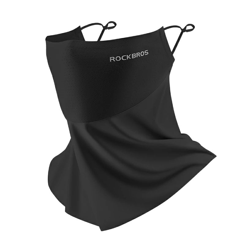 ROCKBROS Cooling Neck Gaiter with Ear Loops – UV Protection for Cycling
