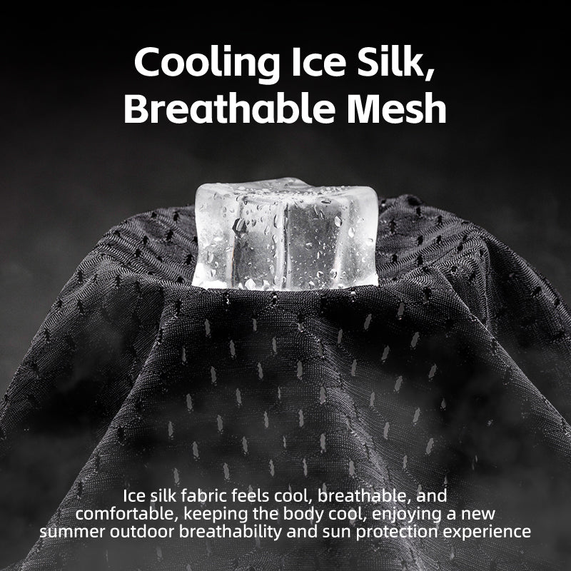 ROCKBROS Summer Sun Protection Cap with Cooling Ice Silk and Adjustable Design