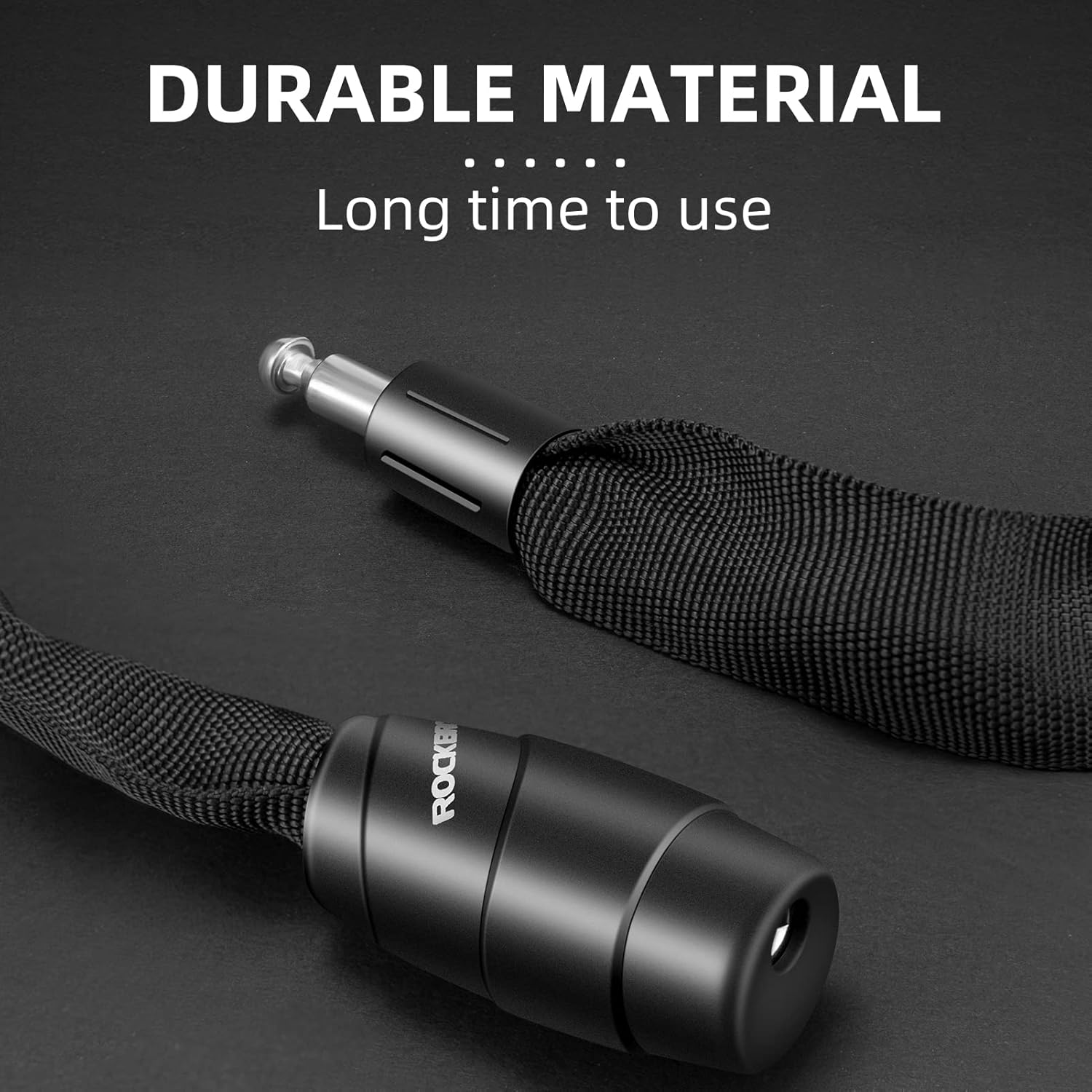 ROCKBROS Bike Lock Chain Bicycle Lock, Heavy Duty Anti Theft - ROCKBROS