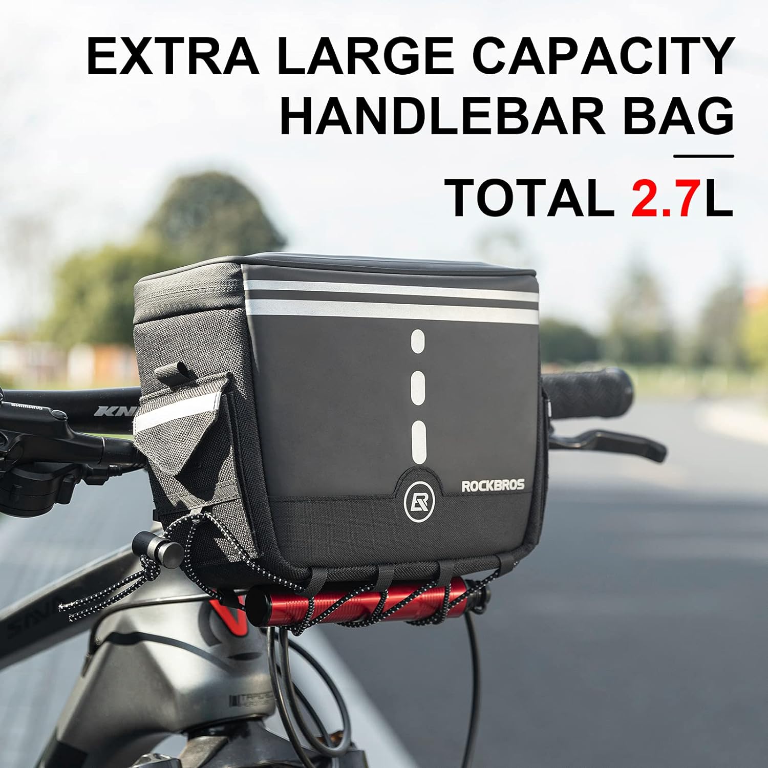 ROCKBROS Bike Handlebar Bag Bicycle Front Storage Bags - ROCKBROS
