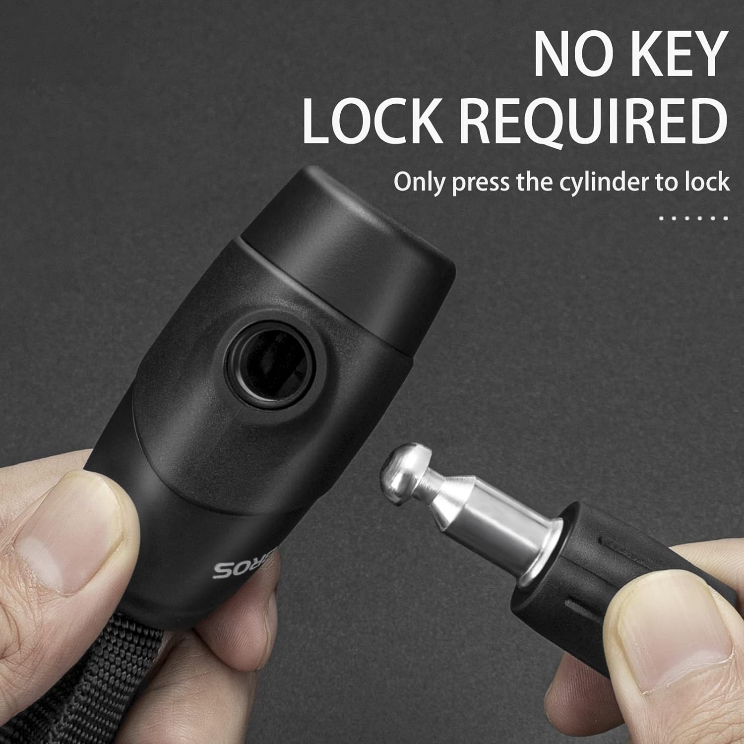 ROCKBROS Bike Lock Chain Bicycle Lock, Heavy Duty Anti Theft - ROCKBROS