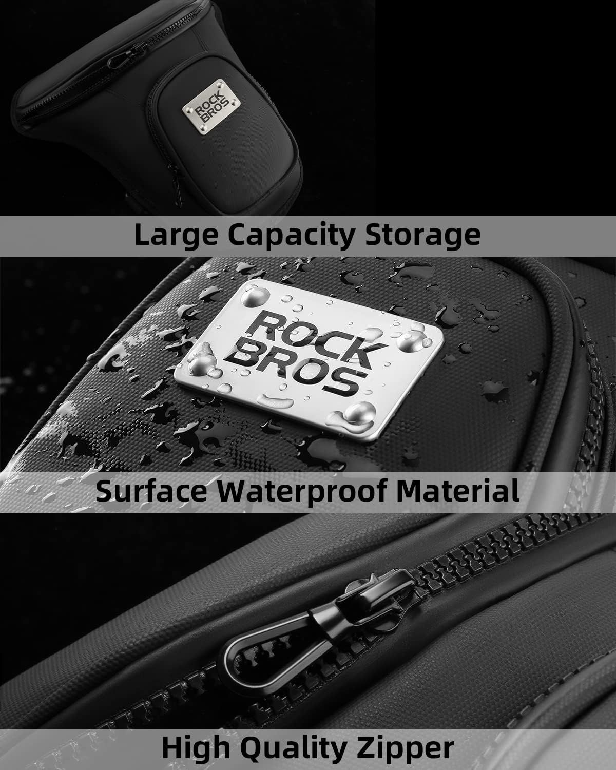 ROCKBROS Waterproof Tactical Drop Leg Bag Durable Adjustable Large Capacity - ROCKBROS