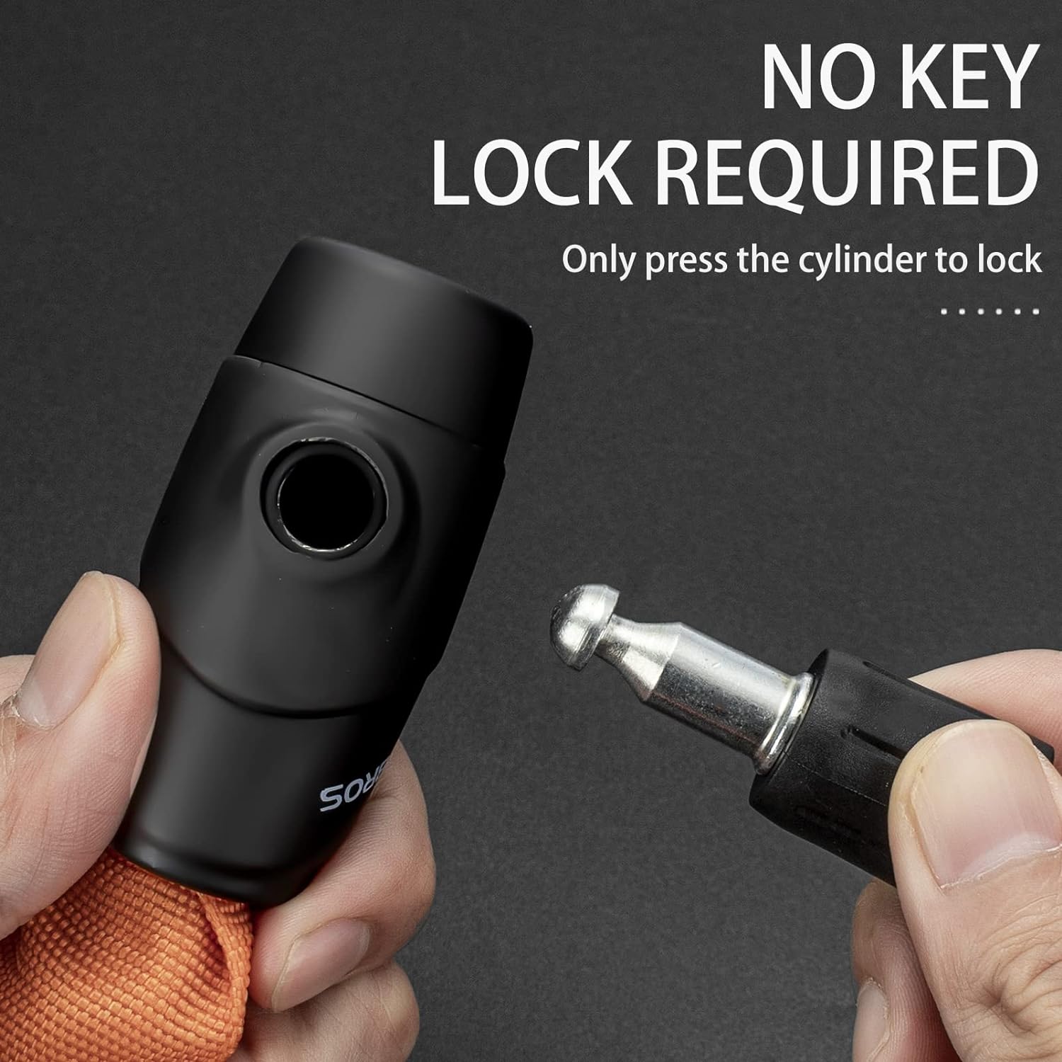 ROCKBROS Bike Lock Chain Bicycle Lock, Heavy Duty Anti Theft - ROCKBROS