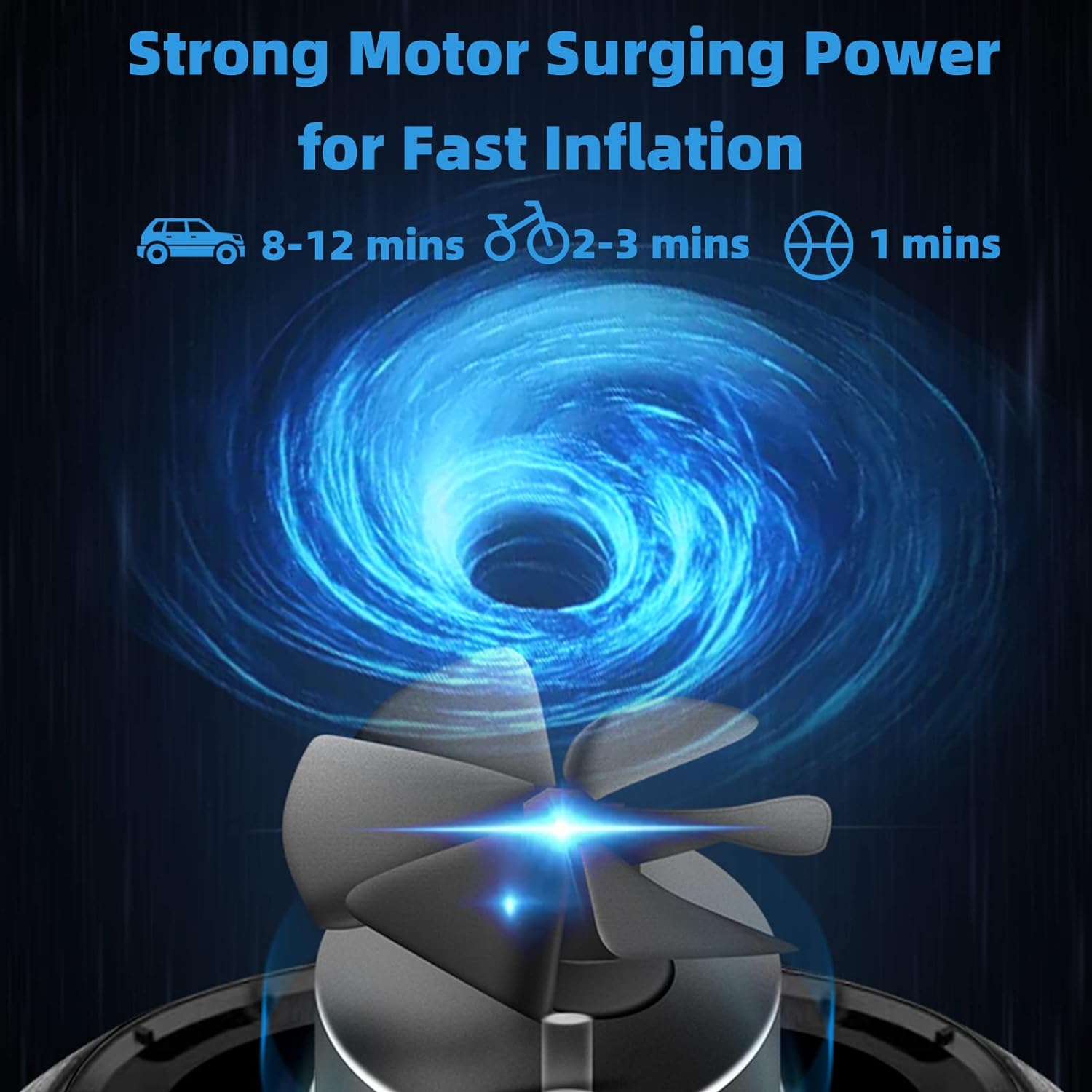 ROCKBROS A10 Electric Bike Tire Pump 150 Psi Inflator Portable Air Compressor - ROCKBROS