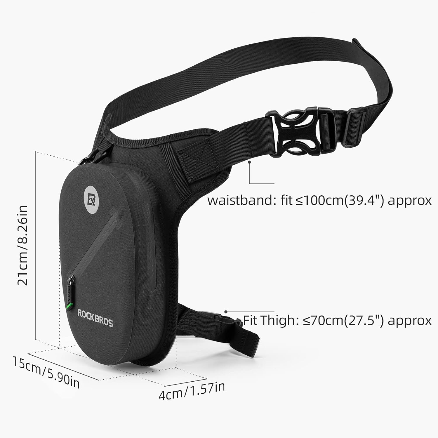 ROCKBROS Waterproof Motorcycle Drop Leg Bag Adjustable Durable 1L Capacity - ROCKBROS