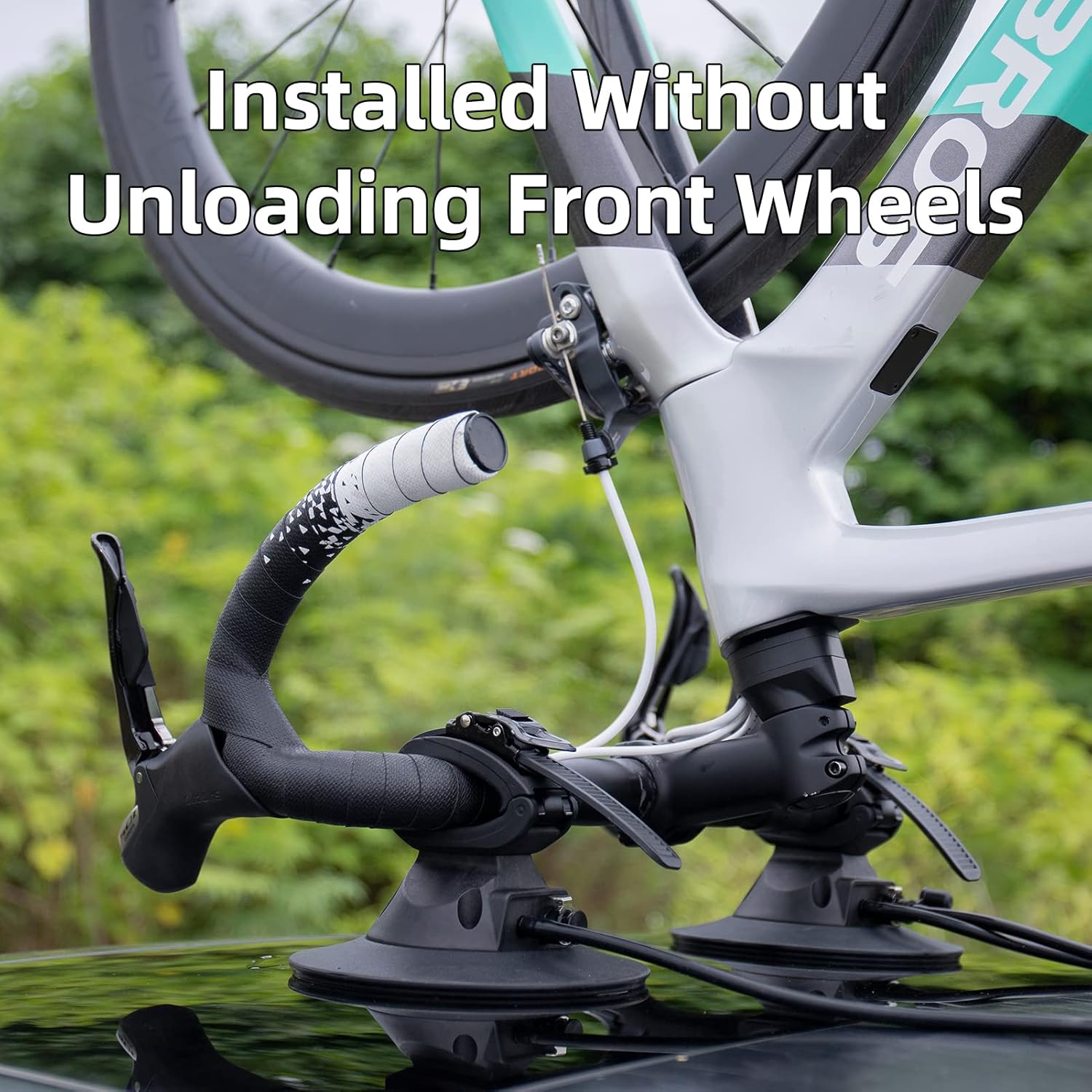 ROCKBROS Electric Suction Cup Bike Rack for Car Roof No Hitch No Paint Damage - ROCKBROS