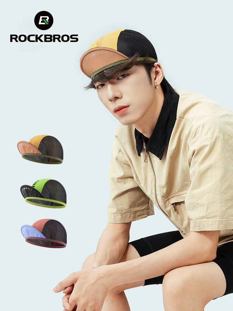 ROCKBROS Lightweight Cycling Cap, Flip-up Brim, Breathable UV Protection