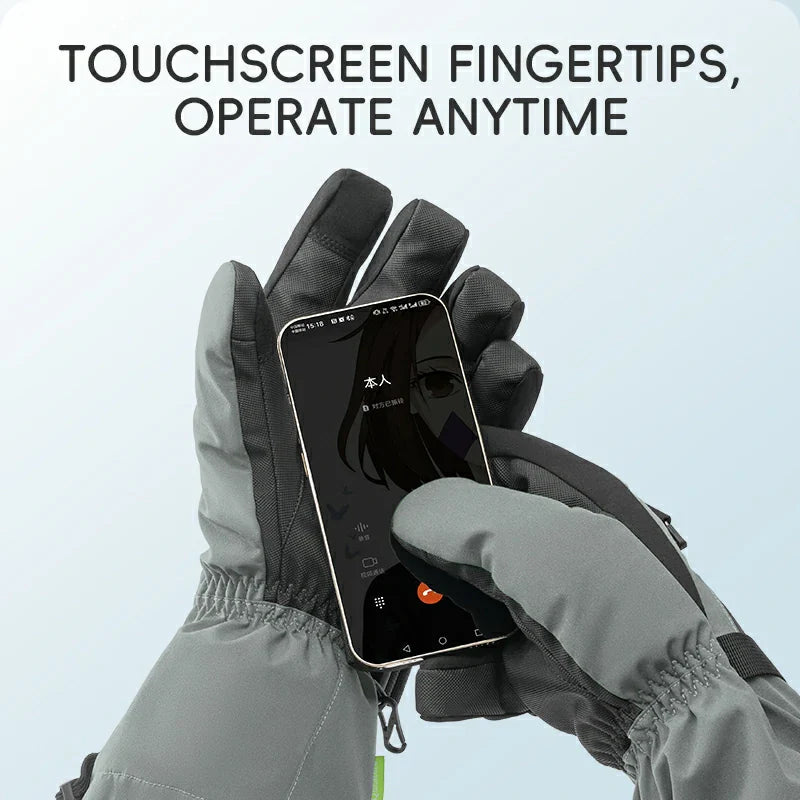 Qunature Ski Gloves Multi-Fabric, Touchscreen, Warmth Lock