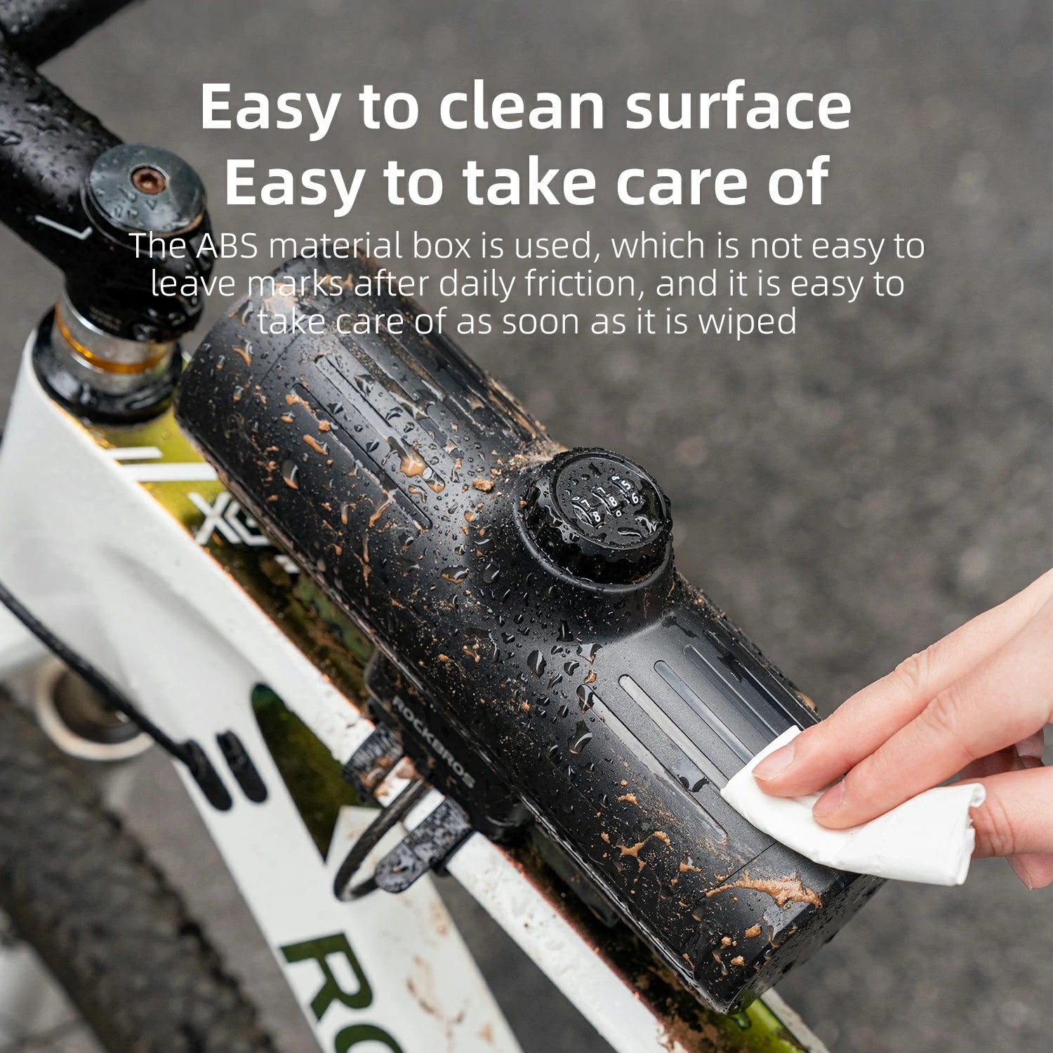 ROCKBROS Water-Resistant Bike Frame Bag with Password Lock