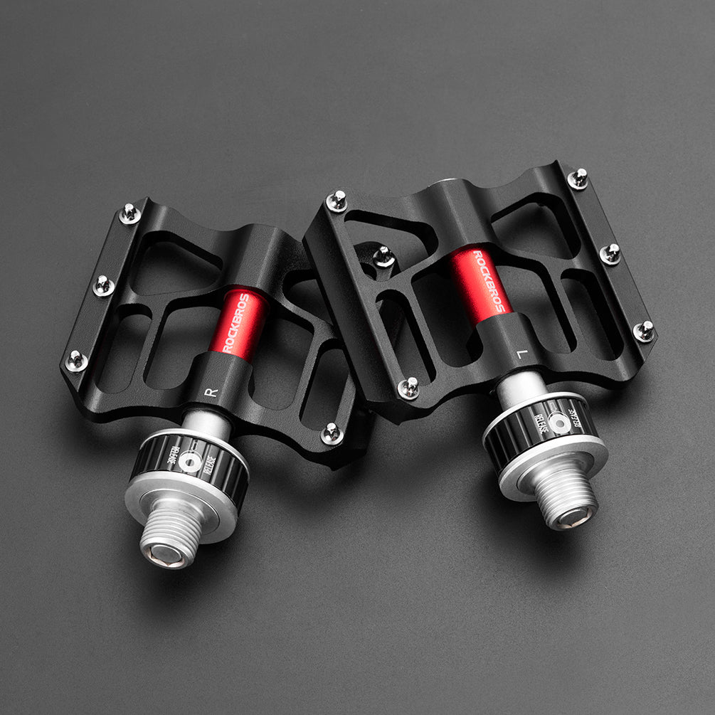 ROCKBROS CNC Aluminum Folding Bike Pedals, Quick Release, 9/16" Thread, Ultralight