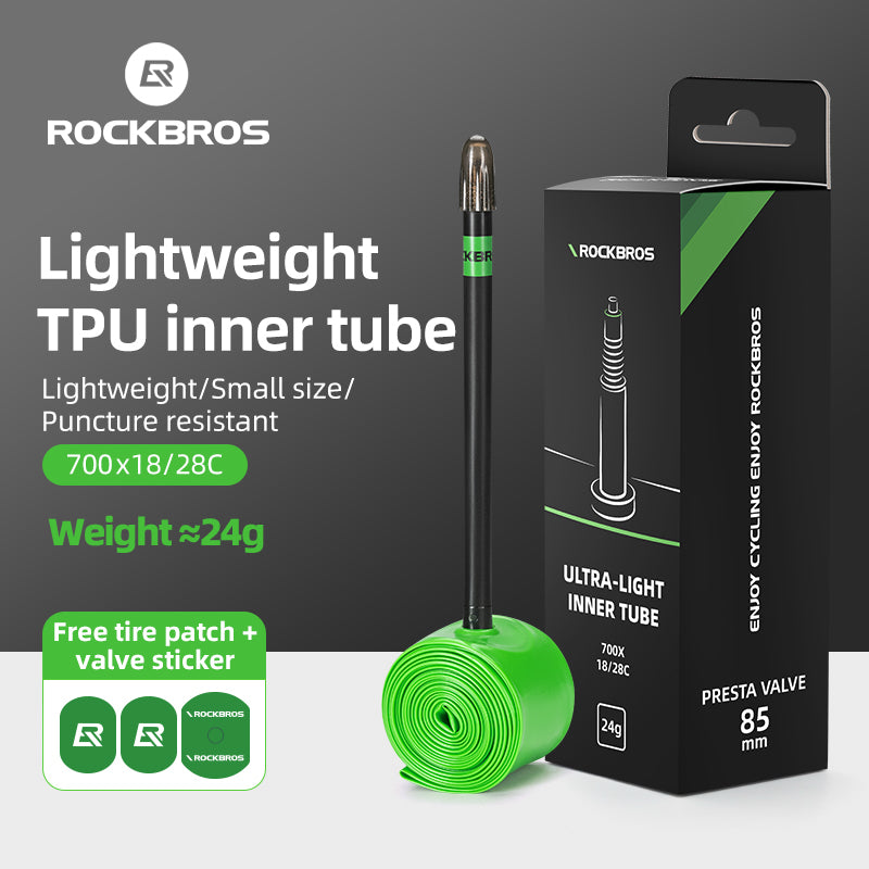 ROCKBROS Ultra-Light TPU Puncture-Resistant Inner Tube 24g 700x18/28C
