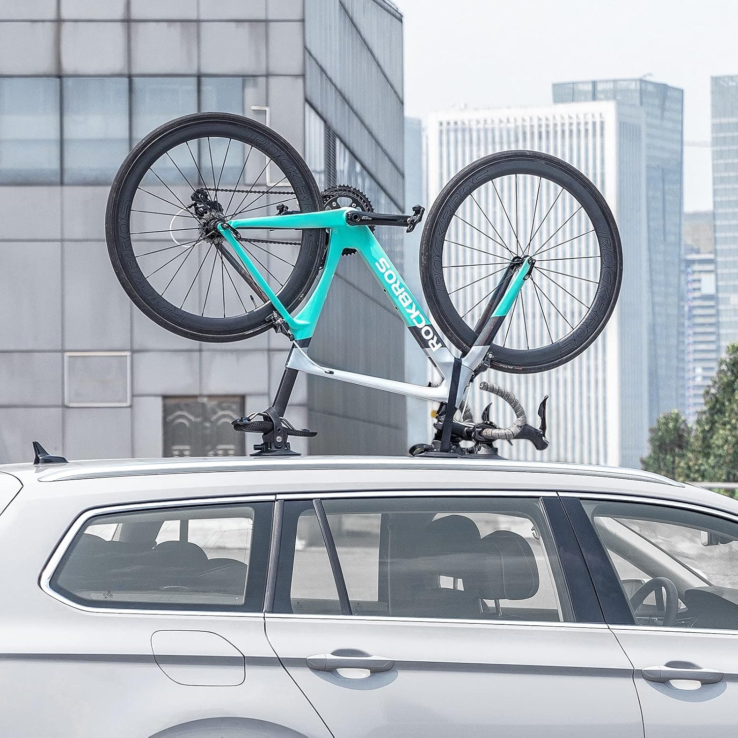 ROCKBROS Inverted Suction Cup Bike Rack Secure Mount for 1 Bike No Removal Needed - ROCKBROS