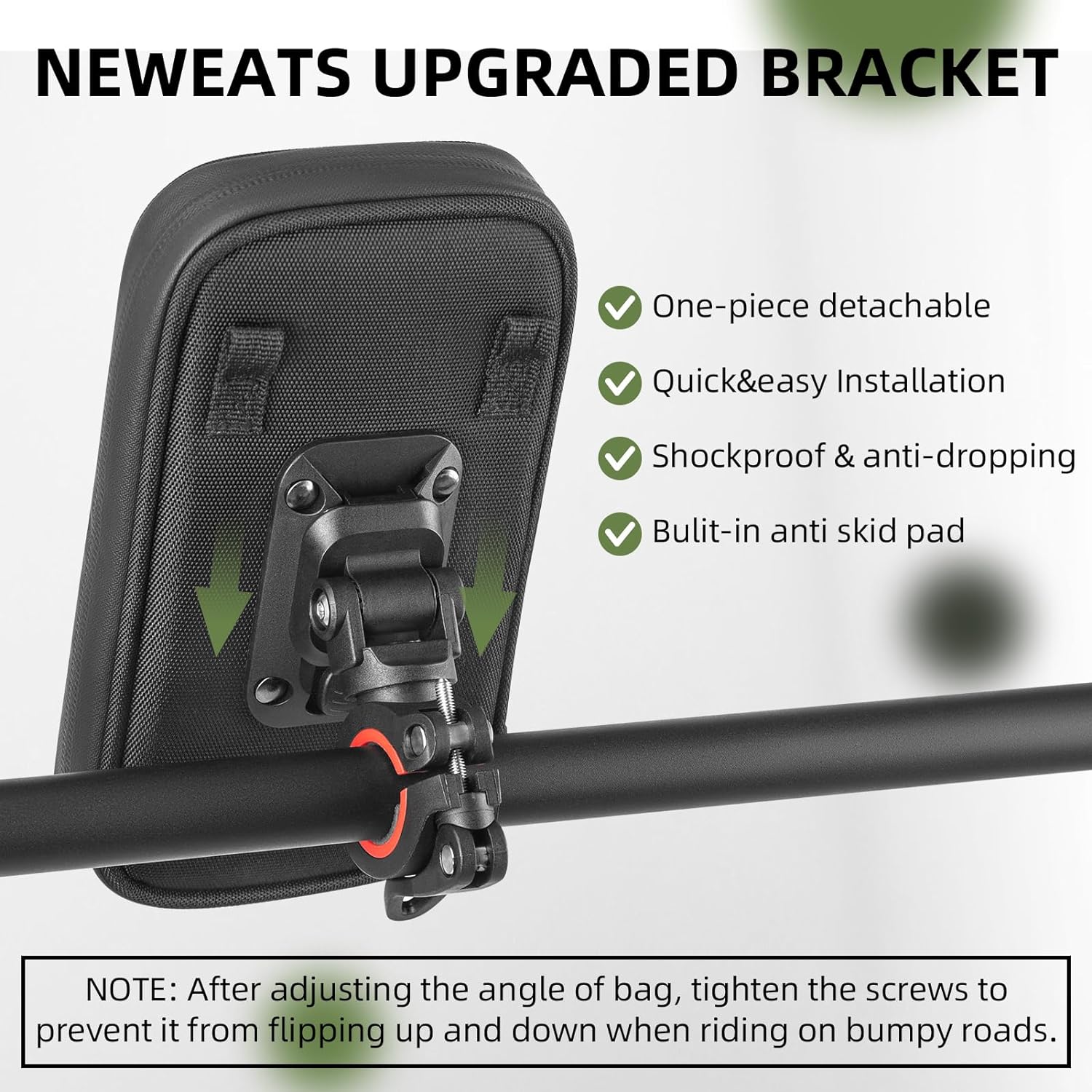 ROCKBROS  Motorcycle Phone Mount Waterproof Handlebar Bag Phones Below 6.8” - ROCKBROS