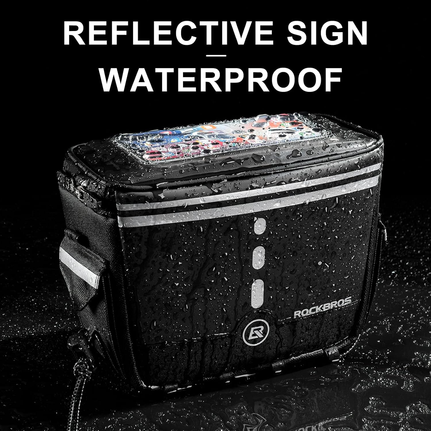 ROCKBROS Bike Handlebar Bag Bicycle Front Storage Bags - ROCKBROS