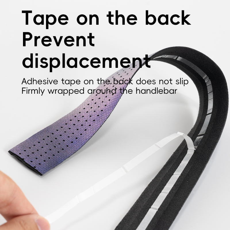 ROCKBROS Silicone PU Bicycle Handlebar Tape Soft Breathable Road Bike Tape Shock-absorption Anti-Slip Gravel Bicycle Handlebar Wrap Drop Bar Belt