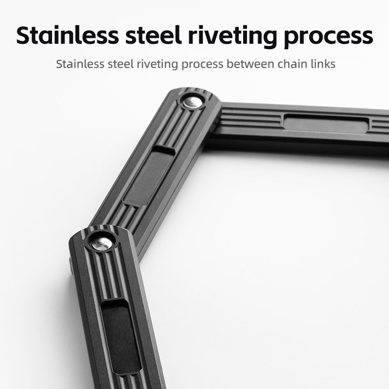 ROCKBROS MTB Road Bike Lock Key Folding Lock E-Bike Motorcycle Steel Lock Portable Antirust Anti-theft - ROCKBROSUSA