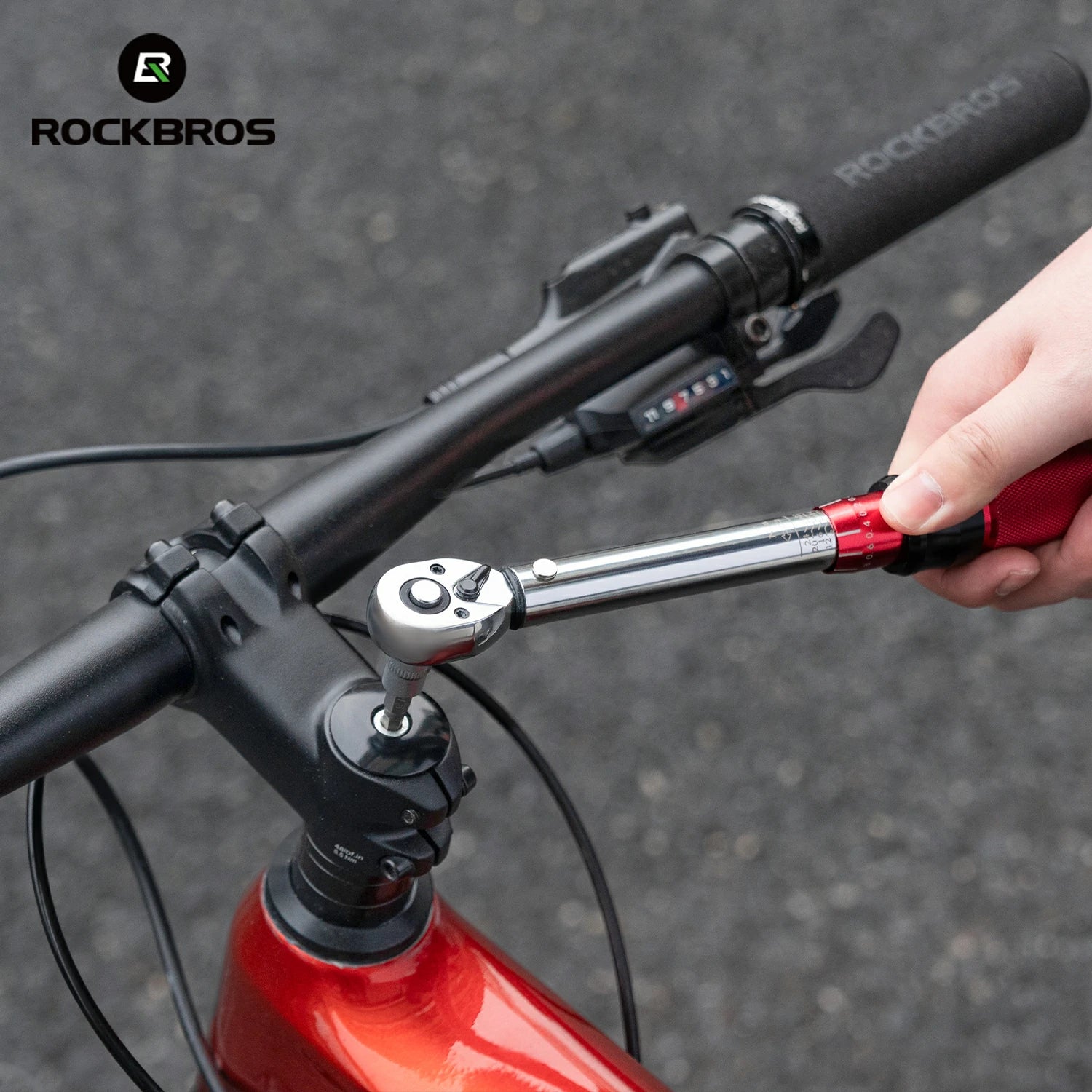 ROCKBROS 1/4 Torque 2–24Nm Micrometer Click Torque Wrench, 72-Tooth Gear Professional Precision ±3%High Accuracy