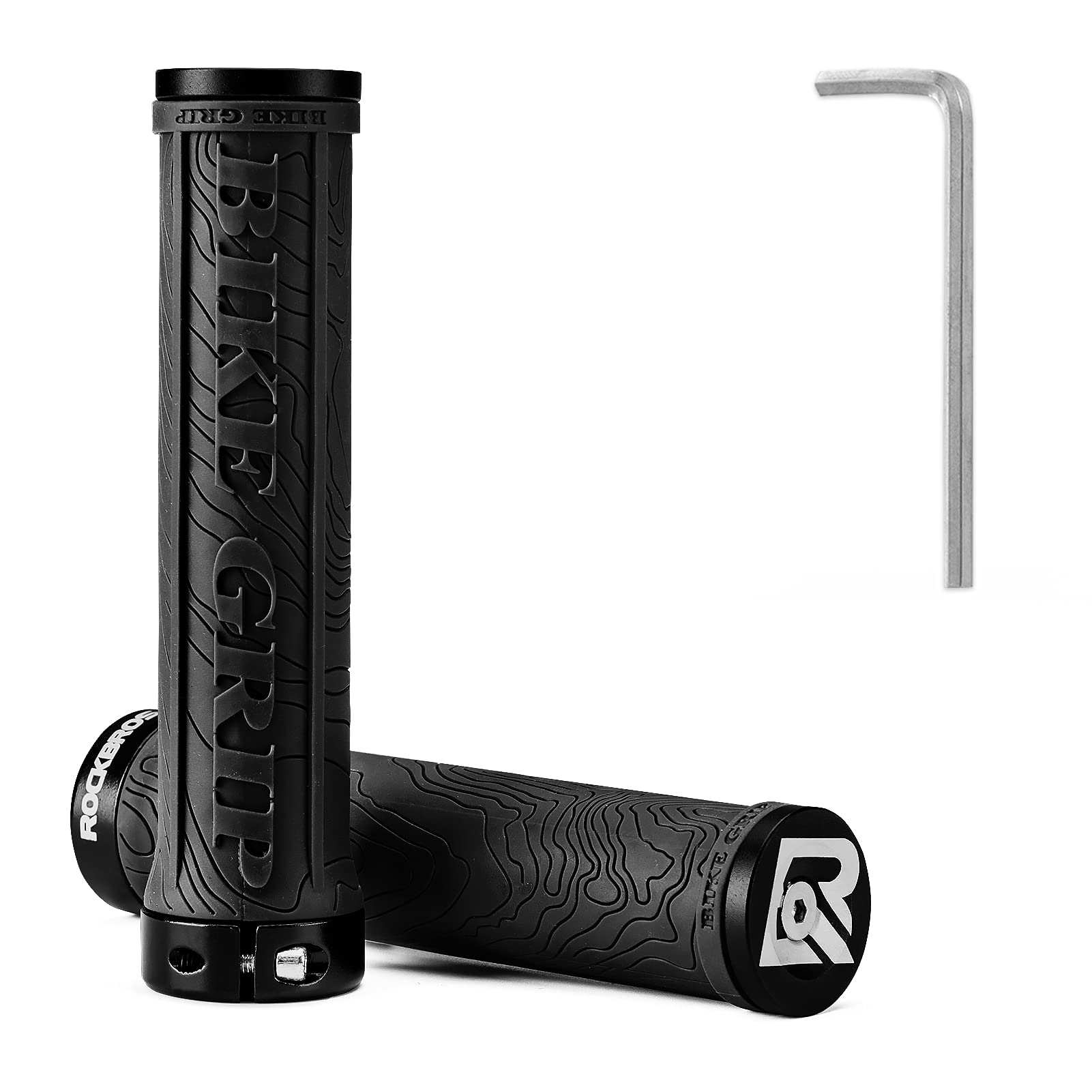 CYCLING LOCK-ON ENDS Ergonomic Rubber Bicycle Handlebar MTB Mountain Bike Grips EUR 17,54