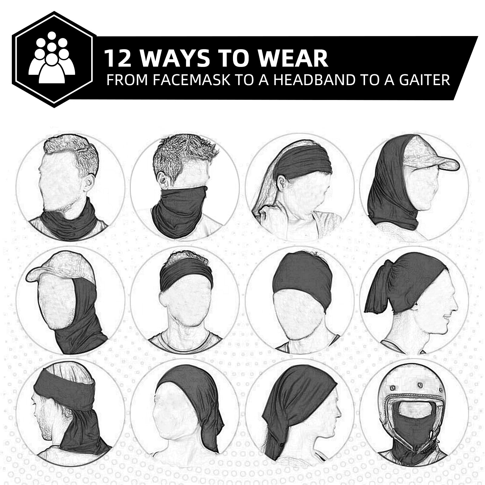 ROCKBROS Cooling Neck Gaiter Bandana Face Mask Summer Half Face Scarf for Cycling Fishing - ROCKBROS