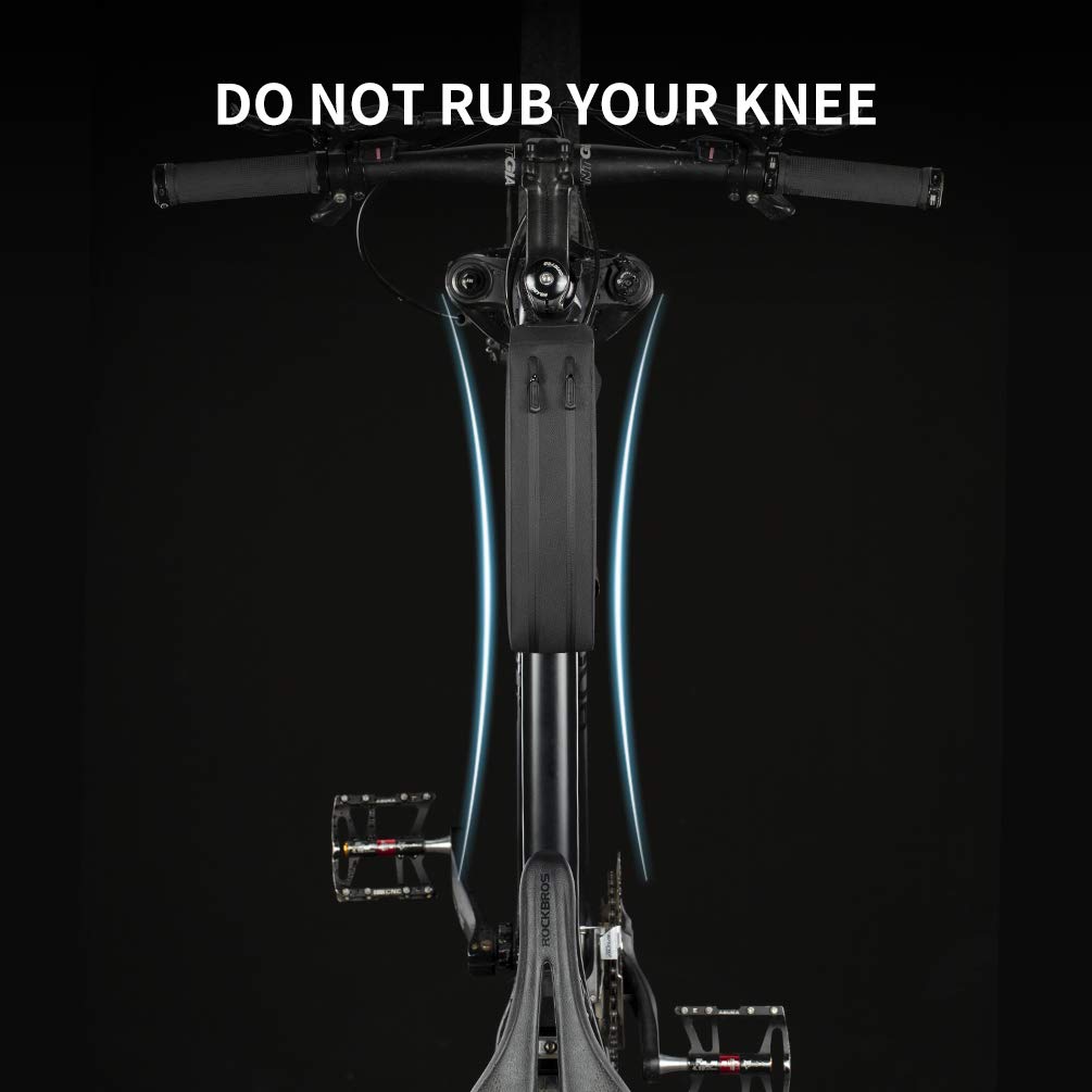 ROCKBROS Bike Bag Top Tube Bike Frame Bag Waterproof Two Zipper Pockets