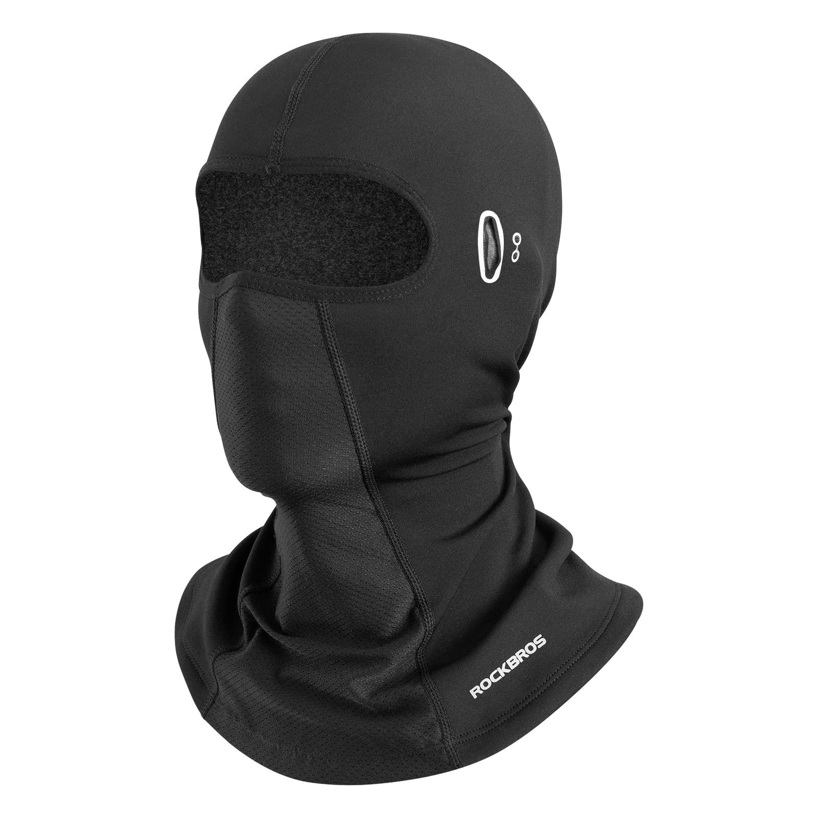 goggles ski mask ROCKBROS Winter Balaclava Ski Mask with Glasses Holes for Men & Women, Black-Long-Neck-1