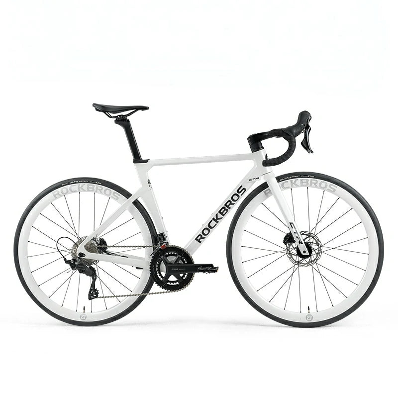 Carbon Fiber Road Bike 2×12 Speed Hydraulic Disc Brakes Bicycle