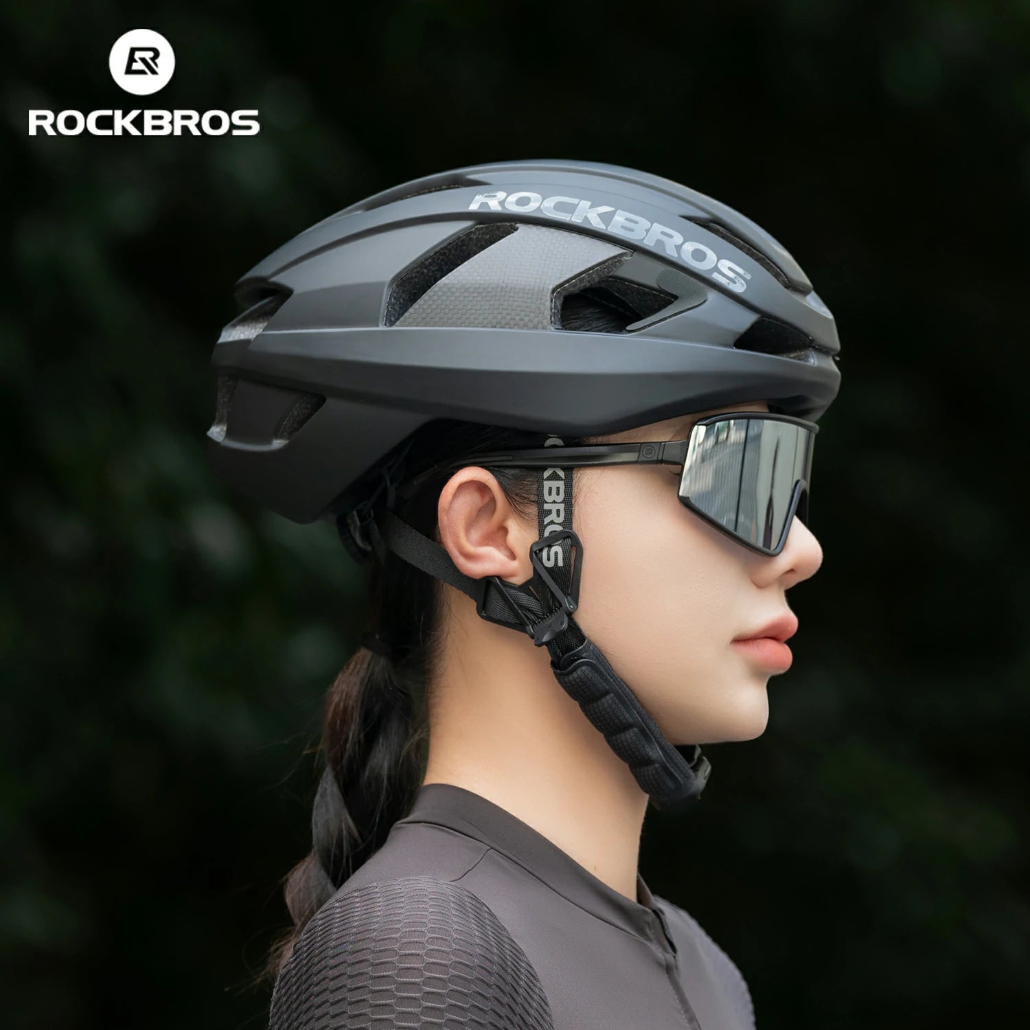 carbon-fiber-cycling-helmet-antibacterial-lining-ventilated-adjustable-fit-3d-grid-safety-protection#color_black