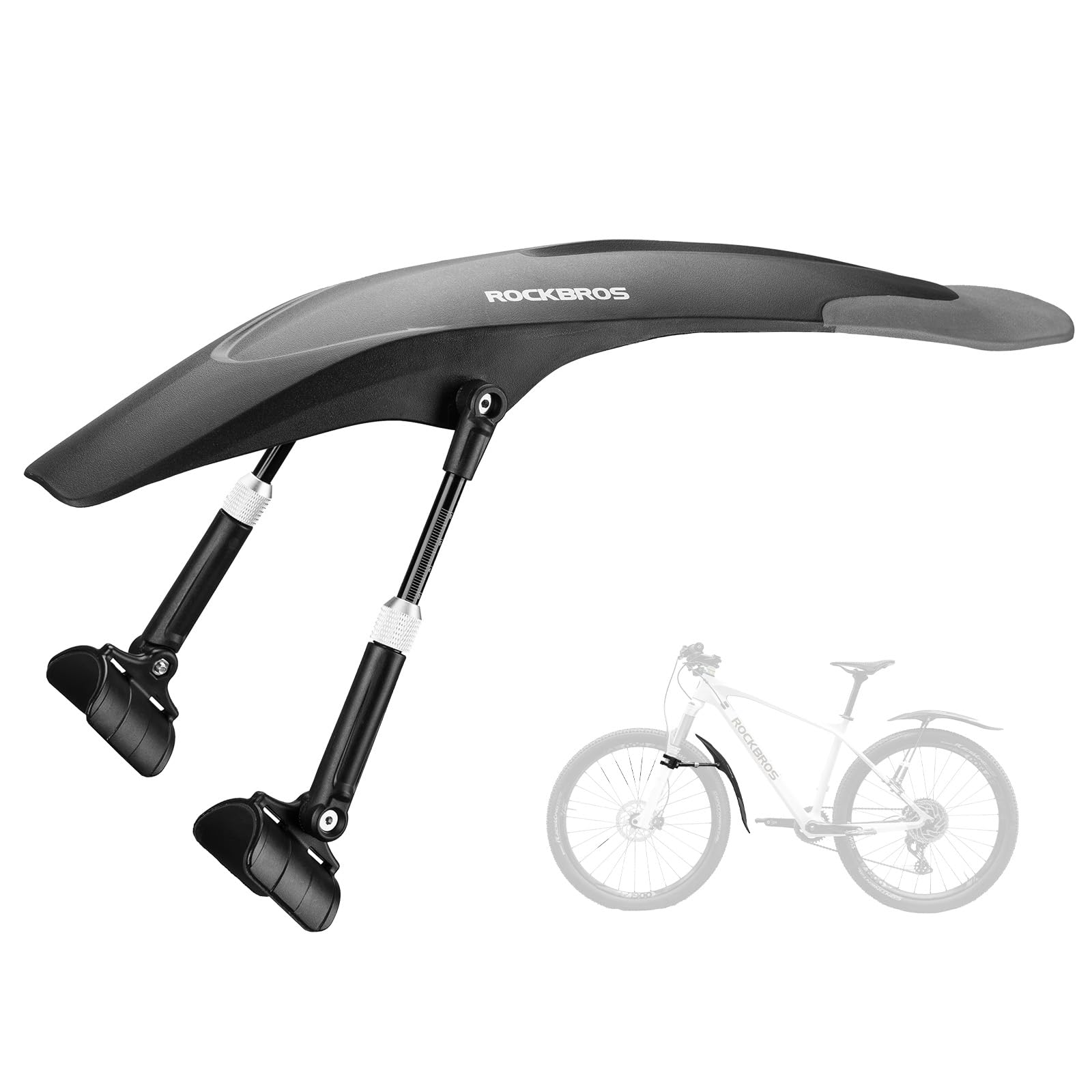 mountainbike fender ROCKBROS Adjustable Bike Fender for 26"/27.5"/29" MTB Mud Guards, Front