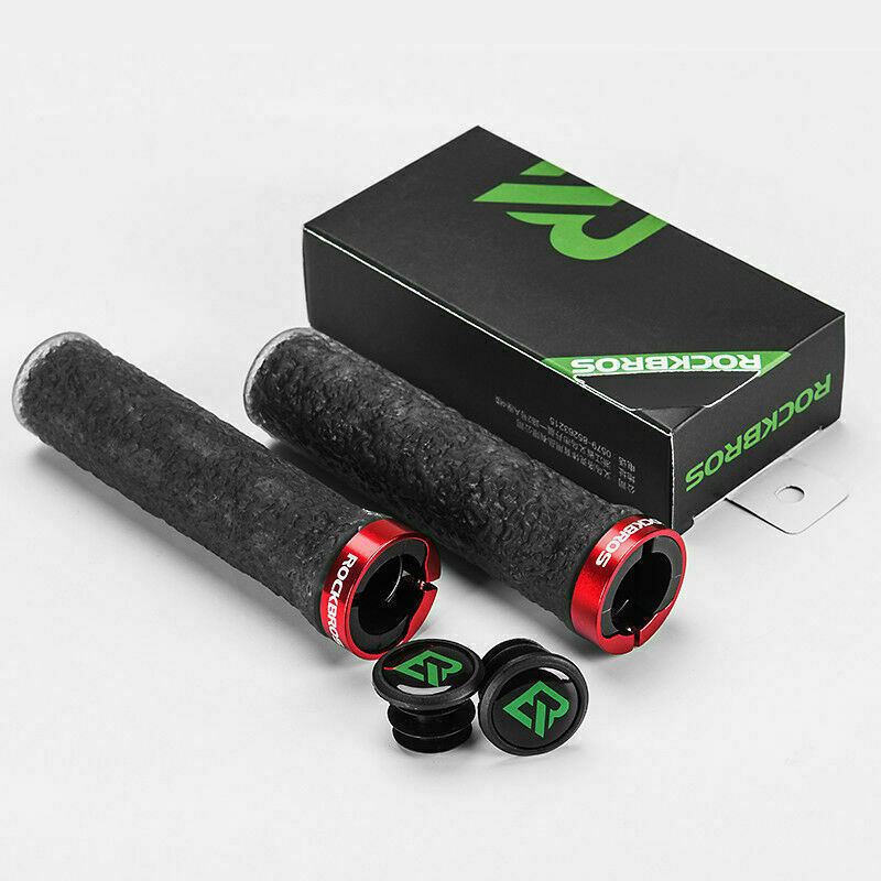 ROCKBROS Mountain Road Bike Grips Bicycle Handlebar Grips Double Lock-on 2.22cm - ROCKBROSUSA