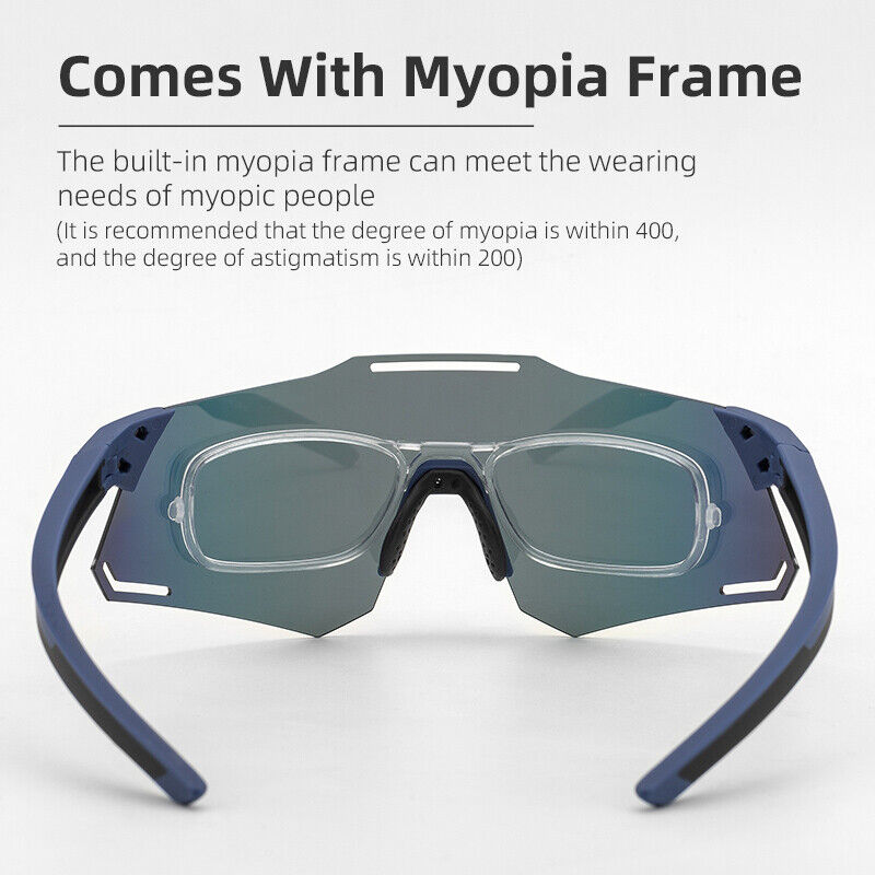 ROCKBROS UV400 Photochromic Cycling Glasses - Lightweight, Clear Lens - ROCKBROSUSA