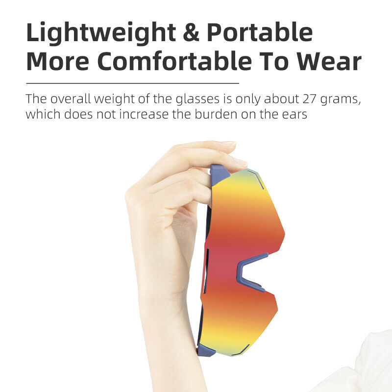 ROCKBROS UV400 Photochromic Cycling Glasses - Lightweight, Clear Lens - ROCKBROSUSA