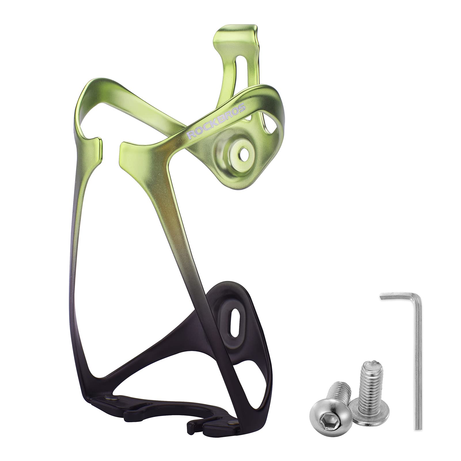 ROCKBROS Lightweight Aluminum Bike Water Bottle Cage Secure Adjustable Holder for Cycling