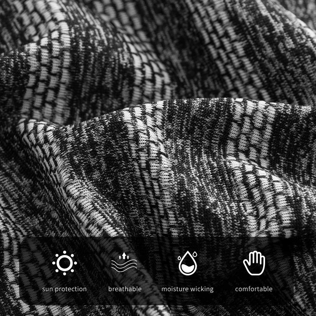 ROCKBROS Cooling Neck Gaiter with Ear Loops Bandana Face Scarf Mask for Men Women - ROCKBROS