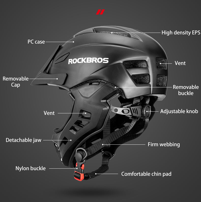 Kids Full Face Helmet – Black Cat Police Edition