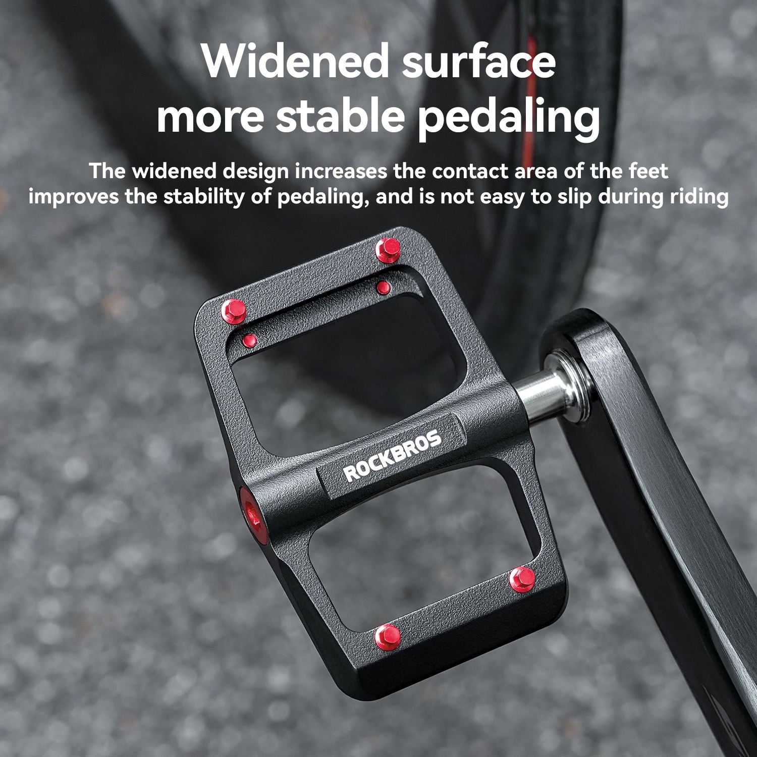 Bike Pedals Titanium Axle Magnesium Alloy 3-Bearing