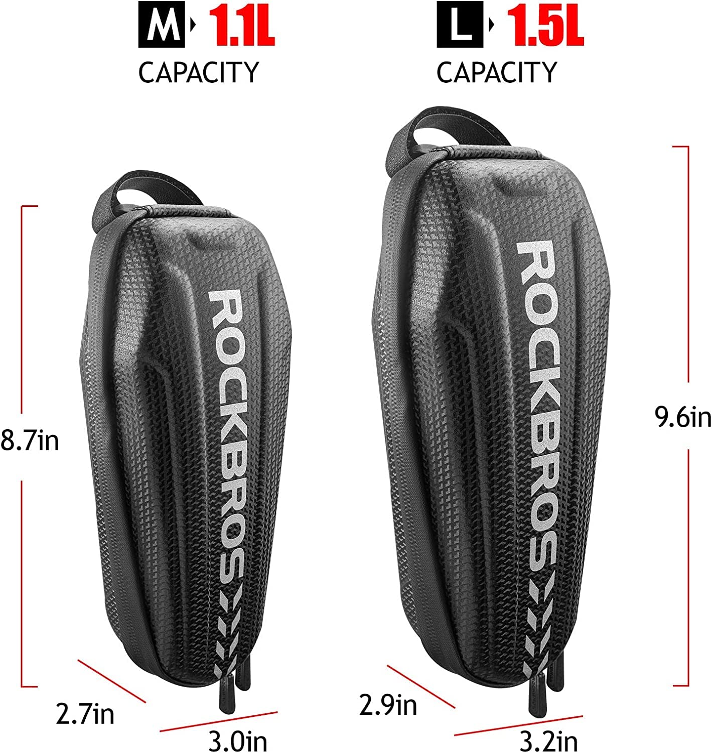 ROCKBROS Top Tube Bike Bag Bike Front Frame Bag EVA Bicycle Bag Below 6.2"/6.5"